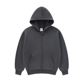carbon grey kids zip hoodie