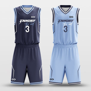 Navy and blue jersey basketball