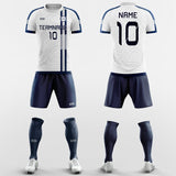 Classic Blue Contour - Custom Soccer Jerseys Kit Design