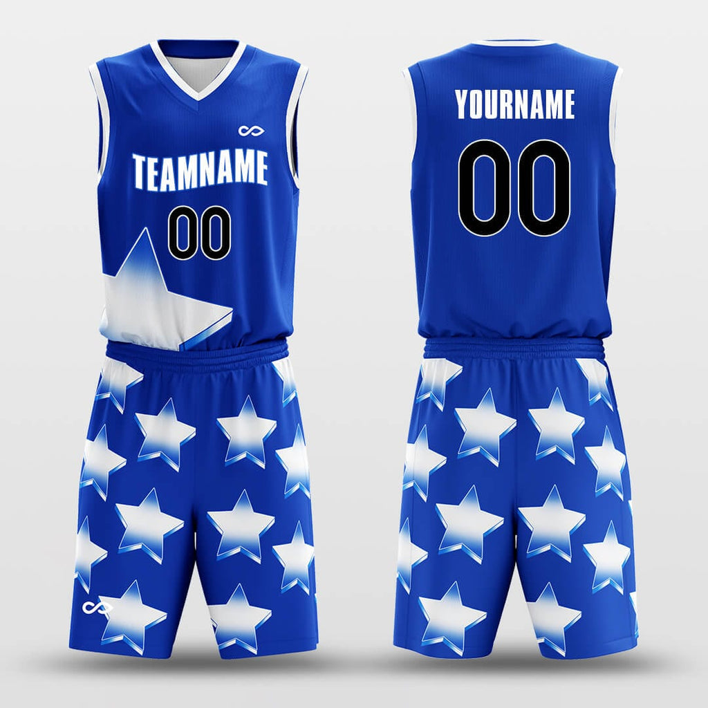 Blue star basketball kit