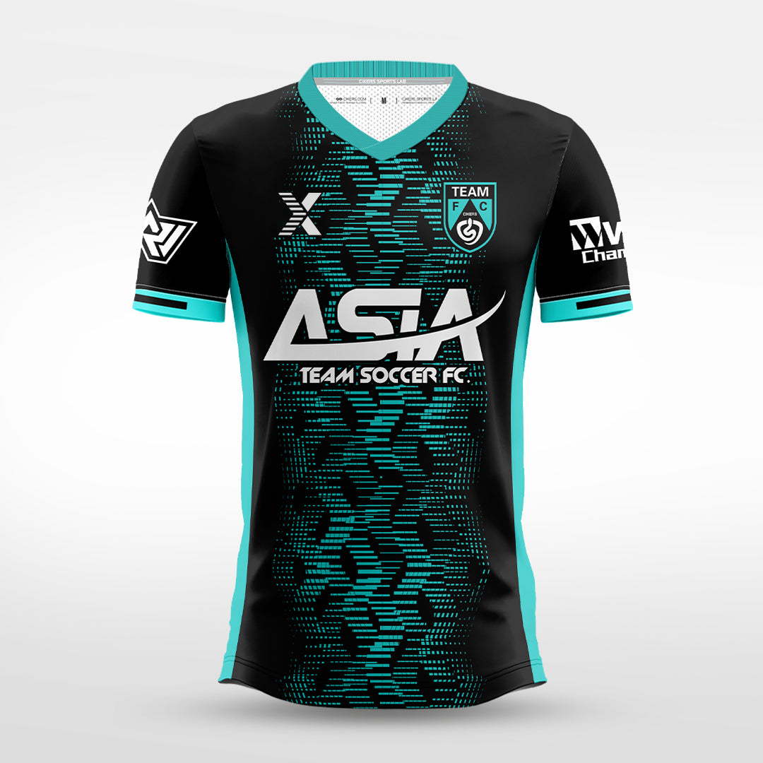 Custom Soccer Jersey – Shattered Geometric Pattern & Crew Neck XTeamwear