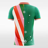     Christmas snow sleeve soccer jersey