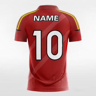 Classic Red - Women Custom Soccer Jerseys Design Diagonal