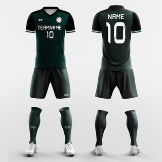 dark green soccer jersey kit