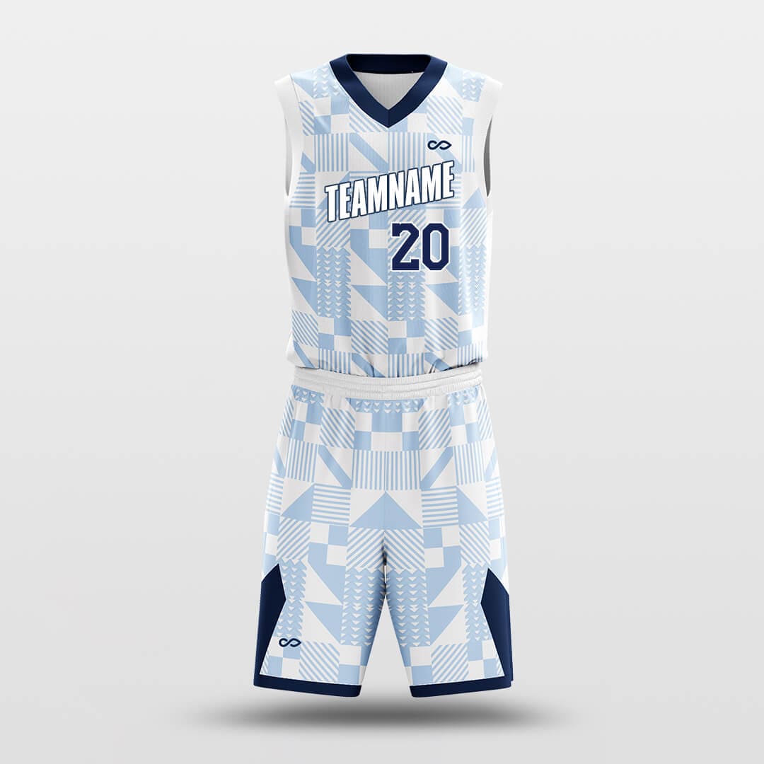Lattice Blue - Customized Basketball Jersey Design Gradient-XTeamwear