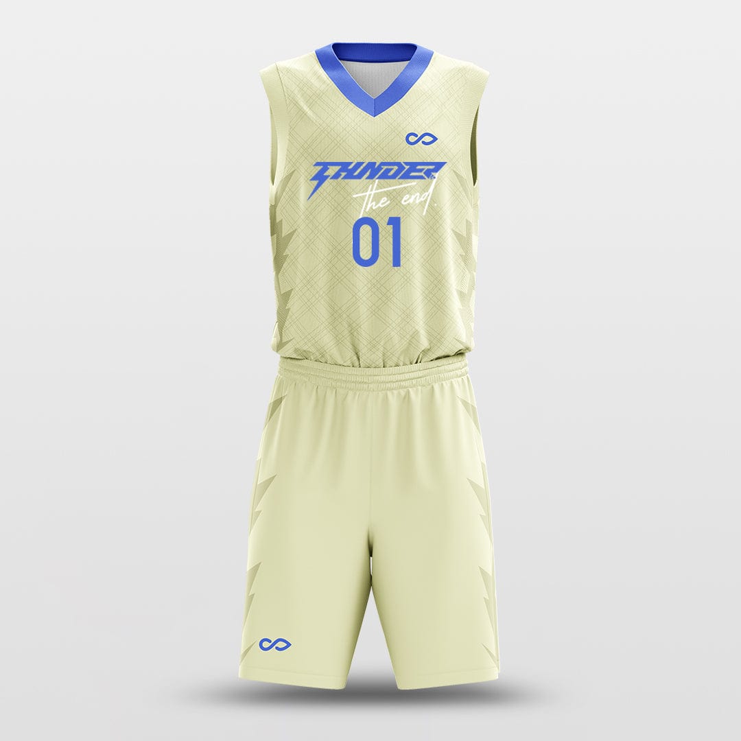 Needle Point - Custom Sublimated Basketball Jersey Set Yellow-XTeamwear