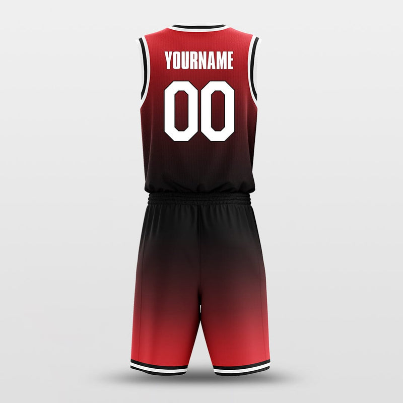 X23 Black Red Custom Sublimated Basketball Uniforms | YoungSpeeds Womens