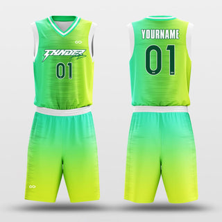 Green Light basketball jersey set