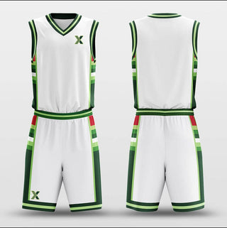 Green Mood - Customized Basketball Jersey Set Sublimated