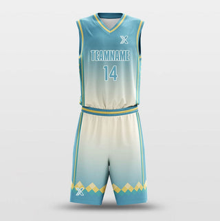 Green Square - Customized Basketball Jersey Set Sublimated BK160125S