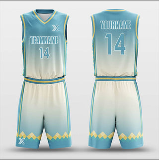 Green Square - Customized Basketball Jersey Set Sublimated BK160125S