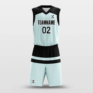 Green Triangle - Customized Basketball Jersey Set Sublimated