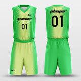custom basketball uniform green