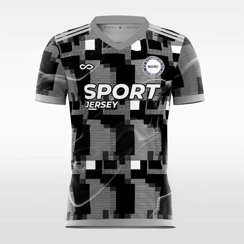 Grey Soccer Jersey &Football Shirts Custom Design for Team-XTeamwear