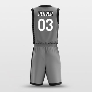 grey uniform basketball custom