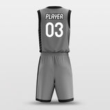 grey uniform basketball custom