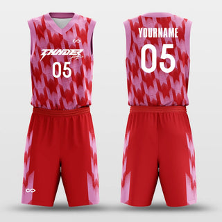 Inverted reflection basketball jersey set