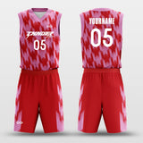 Inverted reflection basketball jersey set