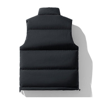 Plus Size Unisex  Stand Collar Thick Winter Cotton Vest-BYF998