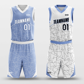 paper airplane customized basketball jersey kit