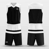 parallel white black jersey