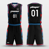 custom black basketball uniform