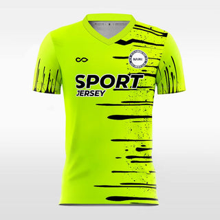 Raindrop - Customized Men's Fluorescent Sublimated Soccer Jersey