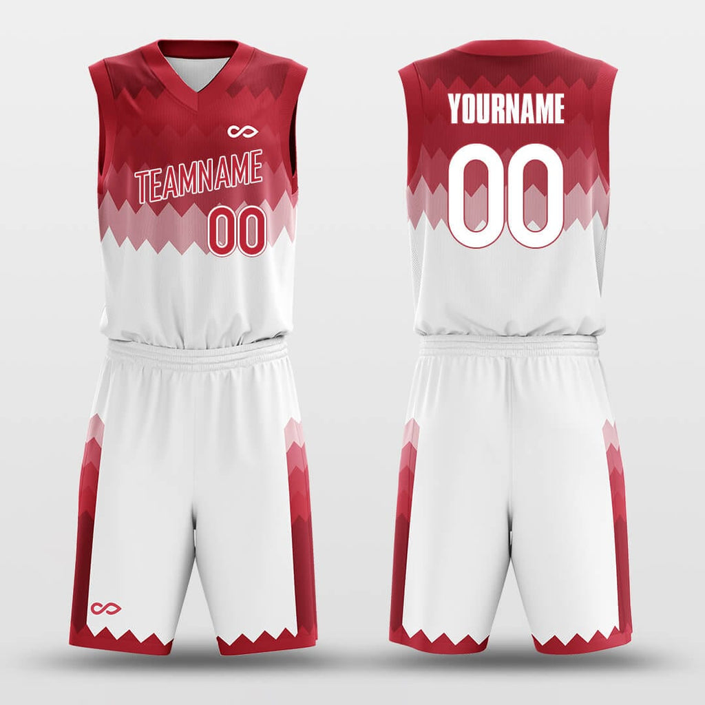 red coral basketball team jersey
