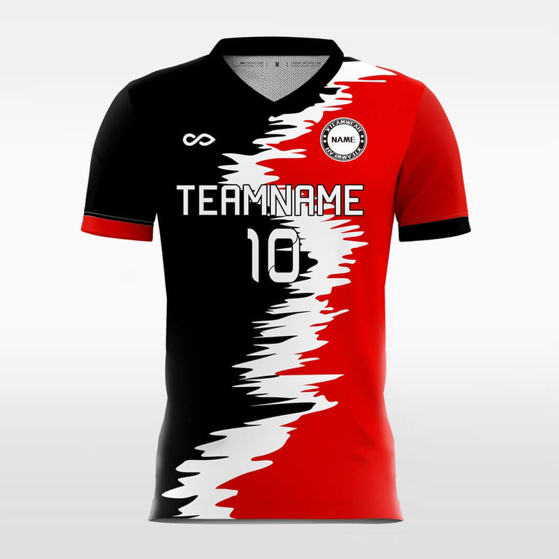 Vintage Fingerprint - Custom Soccer Jerseys Kit Black Design-XTeamwear