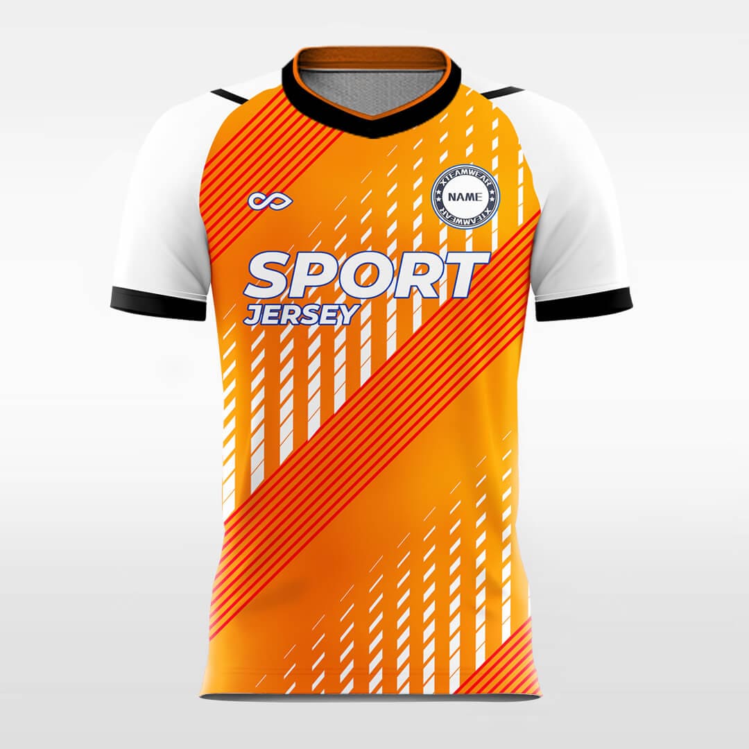 Design Orange Soccer Jerseys, Orange Football Shirts Print-XTeamwear