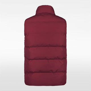 adult winter sleeveless jacket red