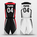 white and black jersey reversible