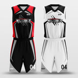 white and black jersey basketball