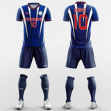 azure dream sublimated soccer jersey kit