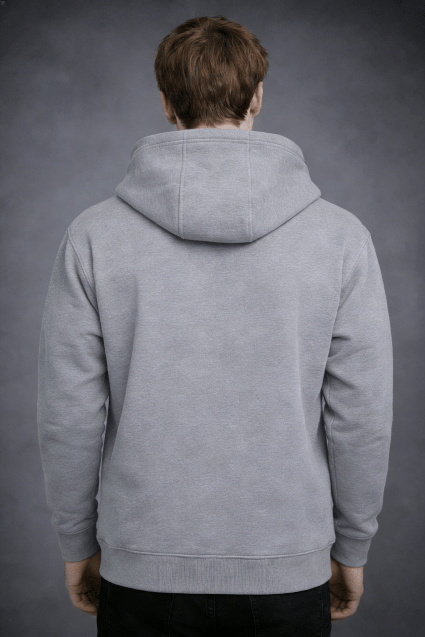 外采 Basics 300g blended milk silk hooded zip-up sweatshirt