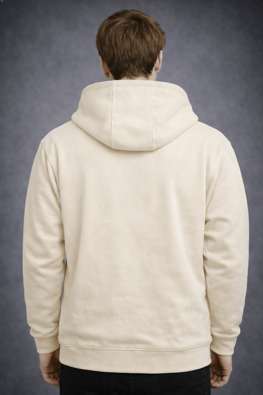 外采 Basics 300g blended milk silk hooded zip-up sweatshirt