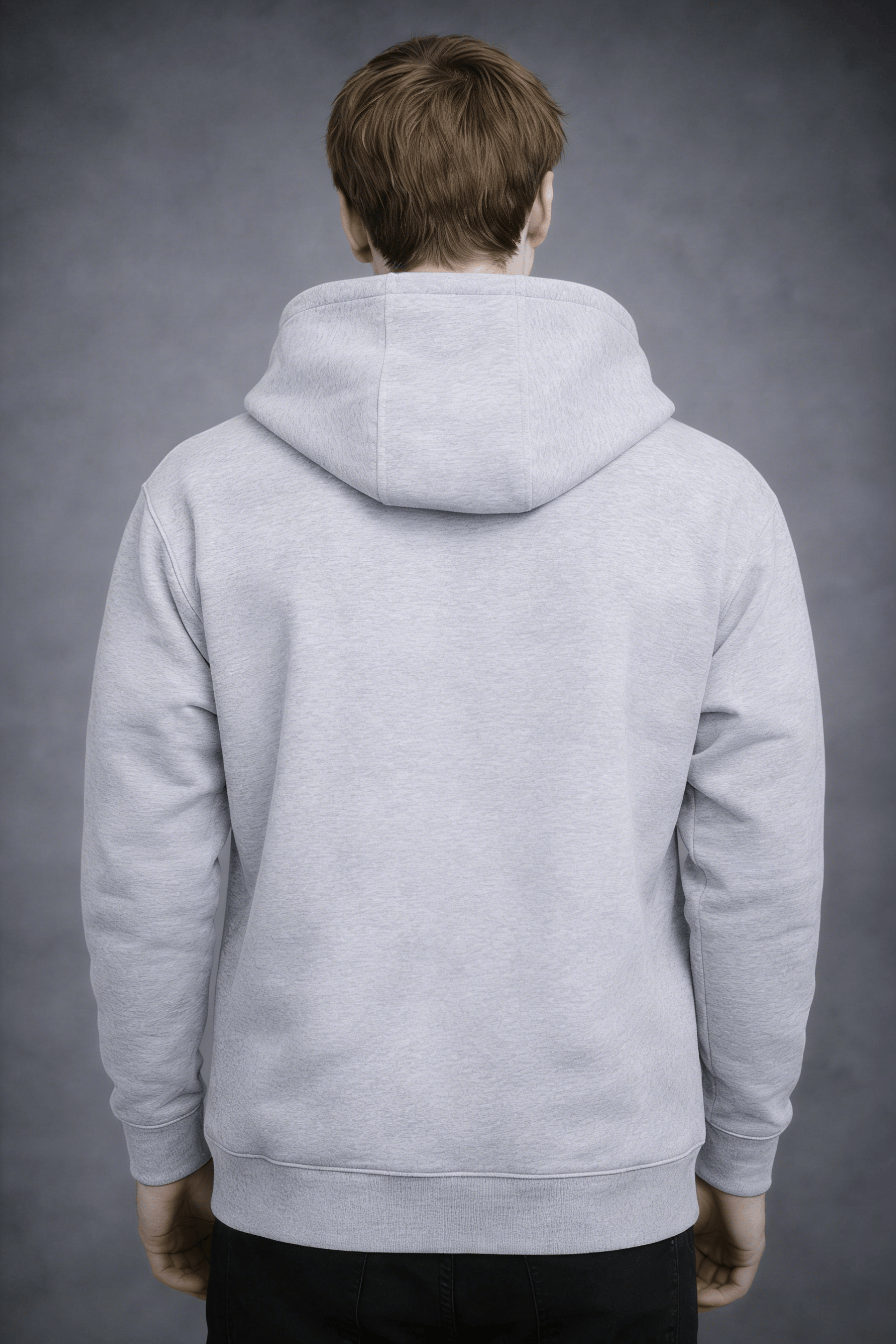 外采 Basics 300g blended milk silk hooded zip-up sweatshirt