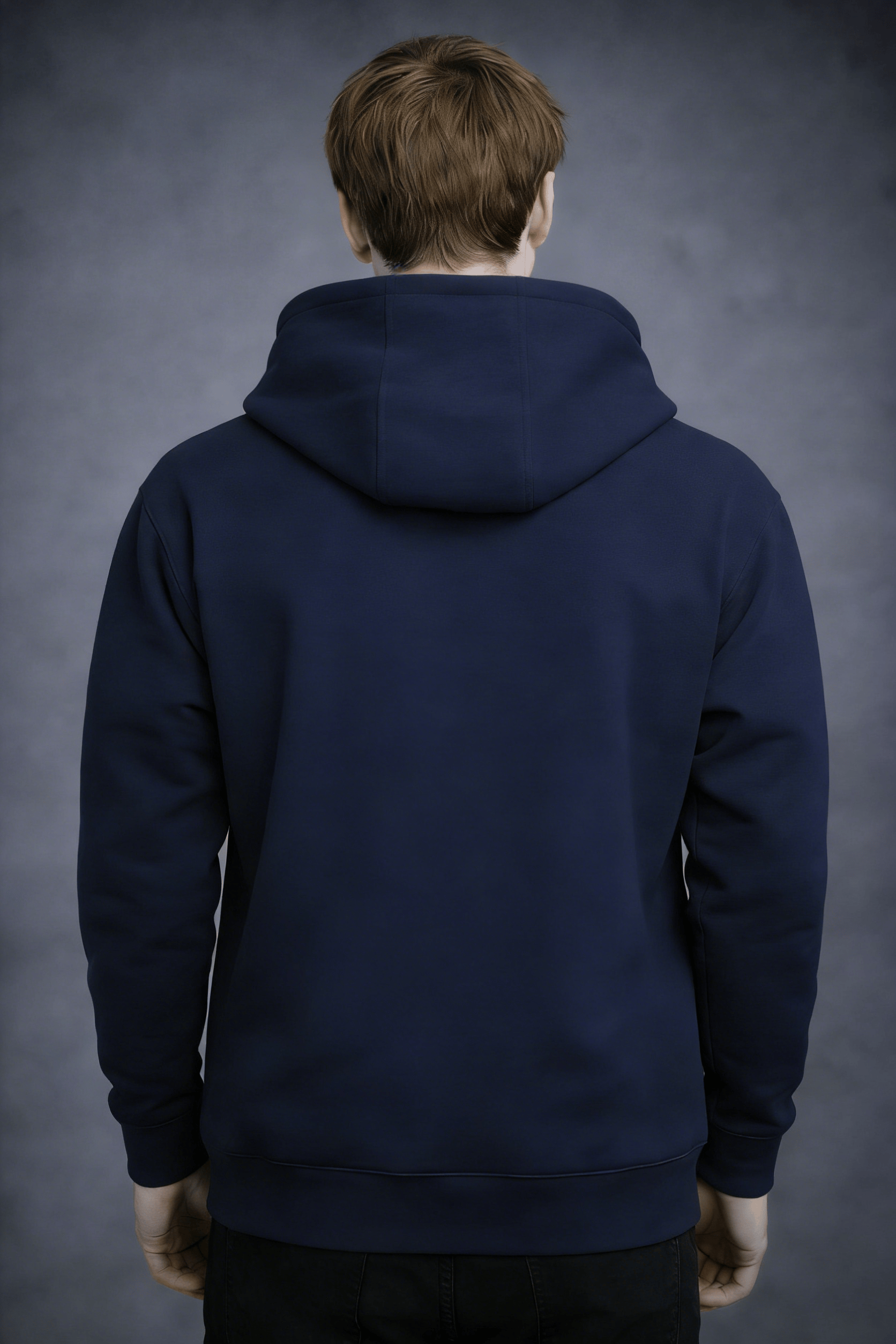 外采 Basics 300g blended milk silk hooded zip-up sweatshirt