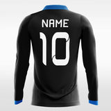 black and blue long sleeve jersey