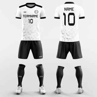 black and white soccer jersey