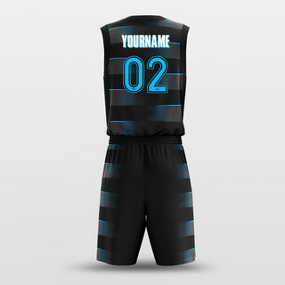 black basketball jersey set