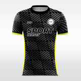 black block custom short soccer jersey