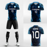 black blue kit soccer jerseys
