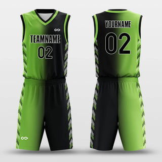 black custom basketball jersey set