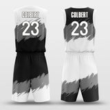 black custom basketball jersey set