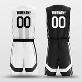 black custom basketball jersey