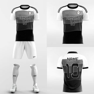 black custom short sleeve jersey kit