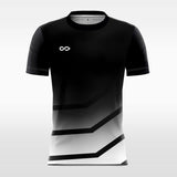 black custom short sleeve jersey