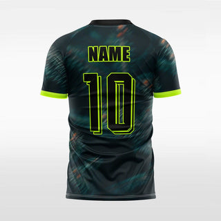 black custom soccer jersey for men sublimation