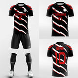     black custom soccer jersey kit